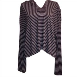 LOVE by Gap Loungewear Blue Stripe Hoodie